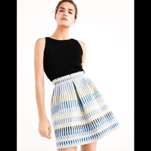 Massimo Dutti Mini Skirt with Blue, Gold, Black detail Size 10